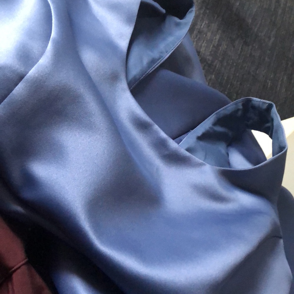 OBLIQUE (14) Formal Classic Satin Gown with Sheer Jacket